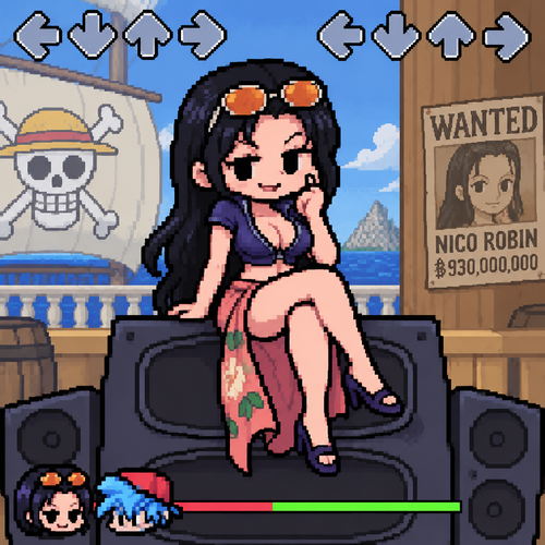 Friday night Funkin one piece Nico robin gf girlfriend 