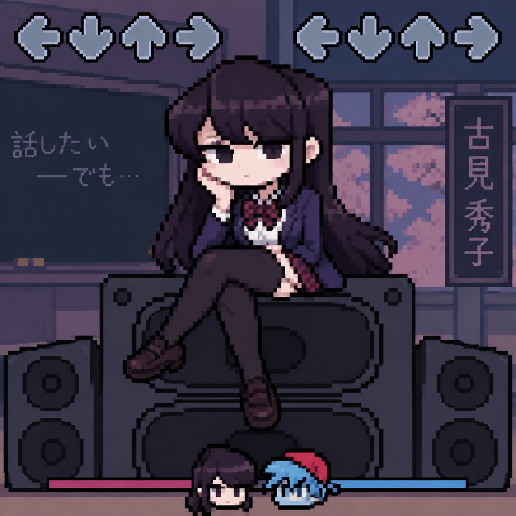 Friday night Funkin shuuko Komi gf