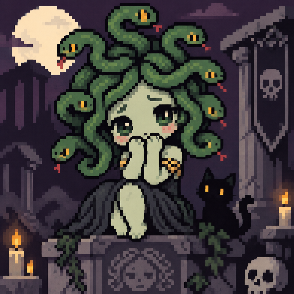 Cute kawaii Medusa soooky