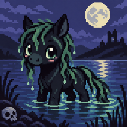 Spooky, cute Kawaii, baby kelpie