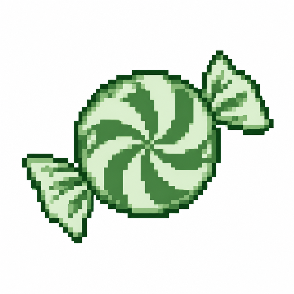 Peppermint candy. White background
