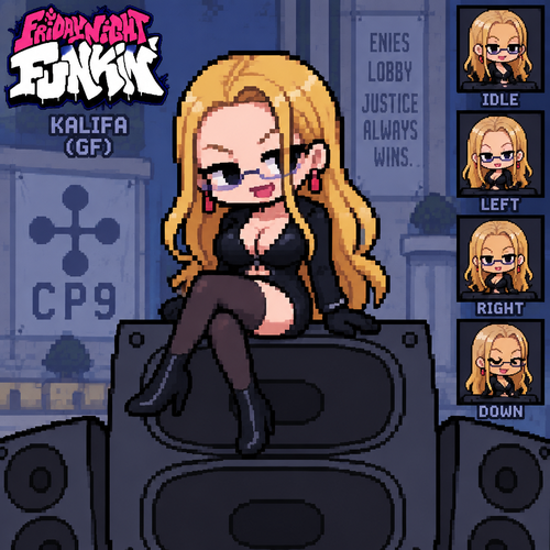 Friday night Funkin one piece kalifa gf girlfriend 
