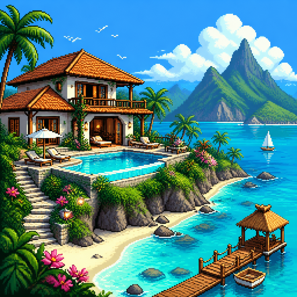 Tropical villa in paradise