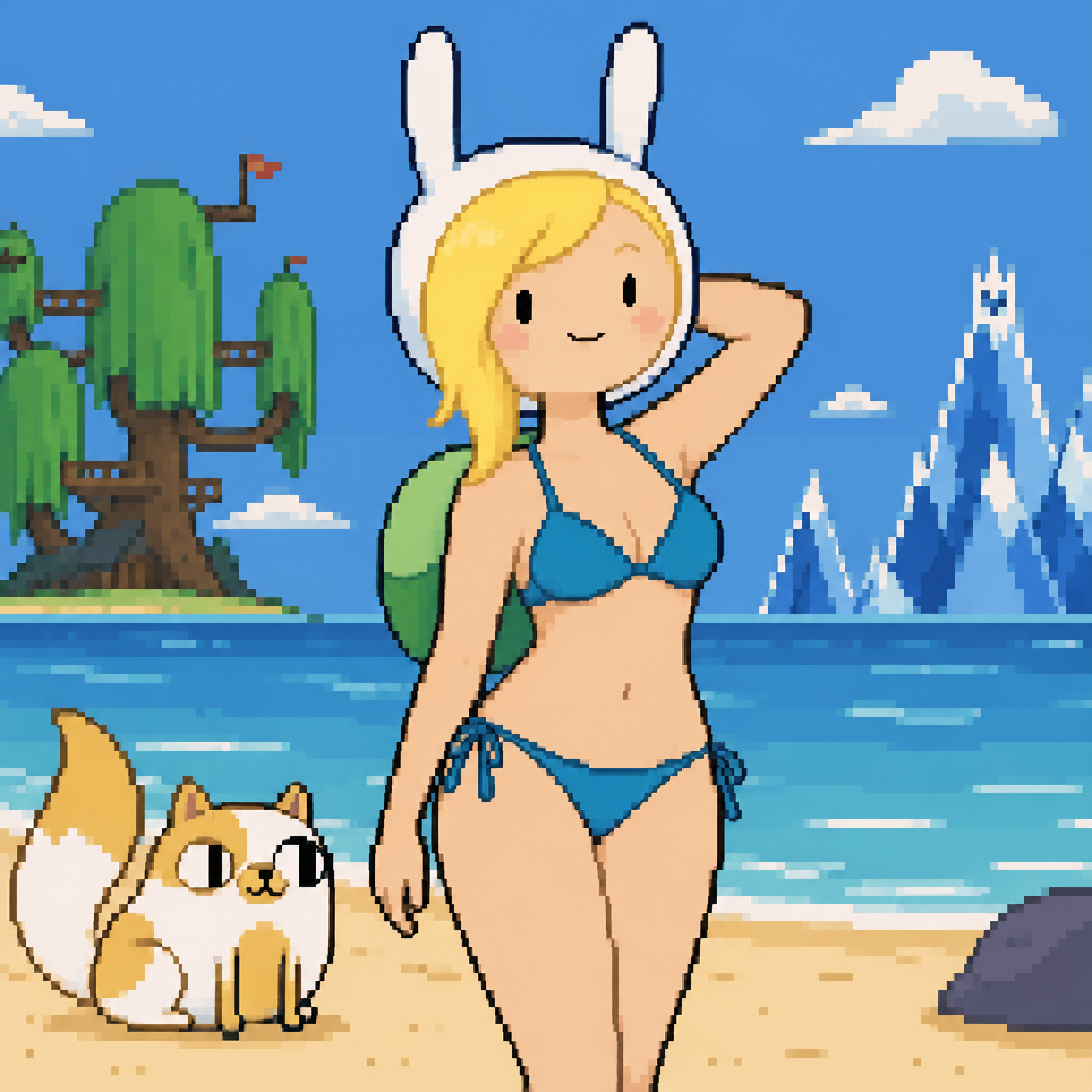 Fíonna la humana bikini adventure time