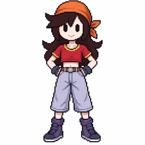 Jaiden animations but with the clothes and hair of the character pan dbgt engrase, full body front perspective