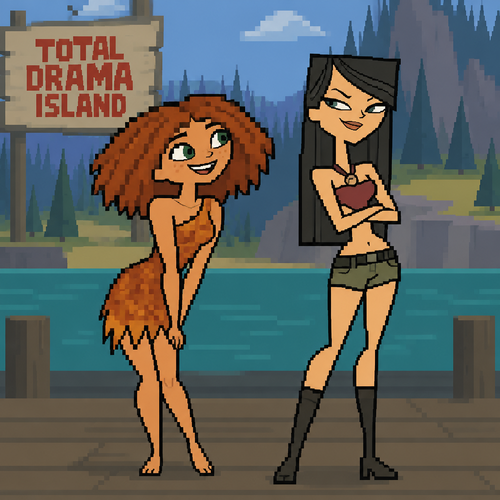 Total drama island los croods eep  heather 