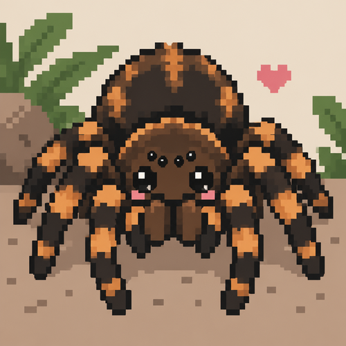 Cute kawaii tarantula 