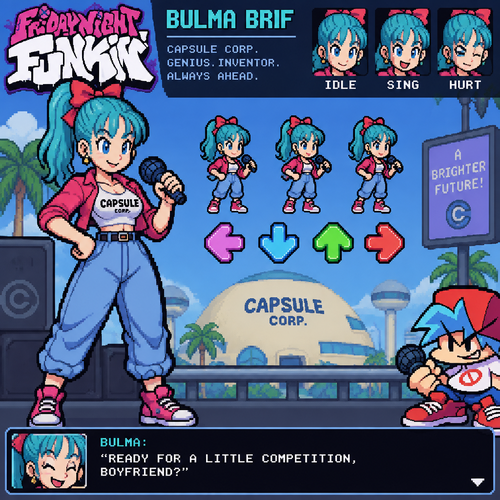 Friday night funkin bulma brif