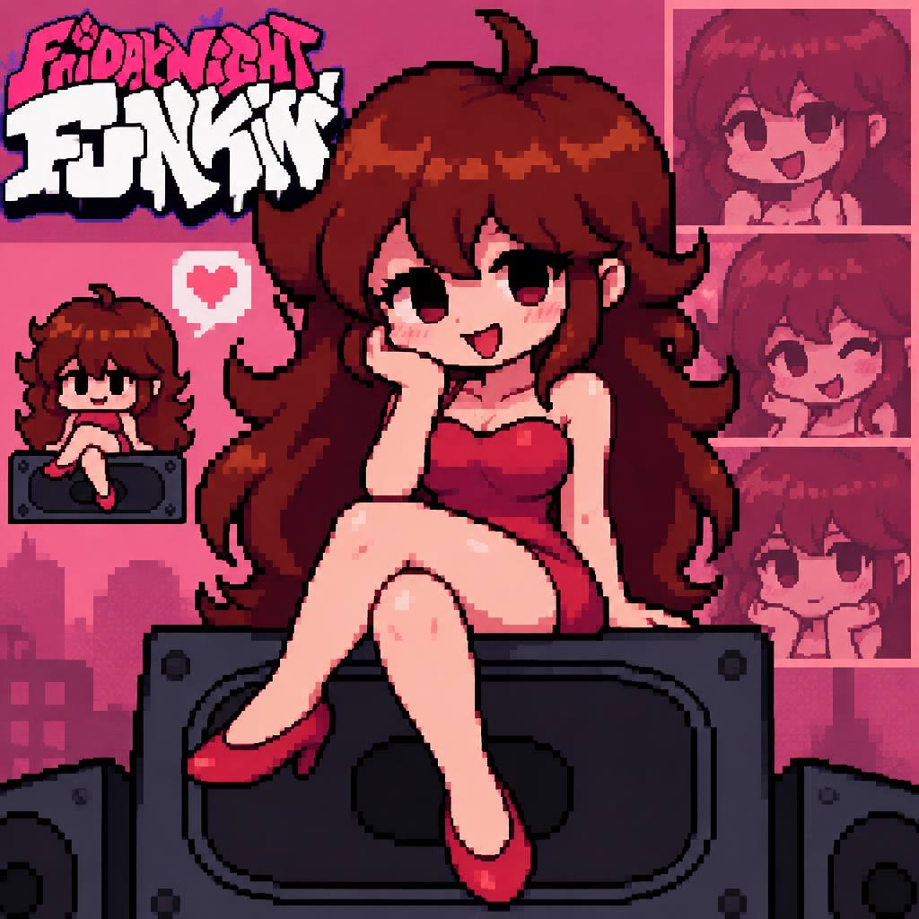 friday night funkin girlfriend anime draw