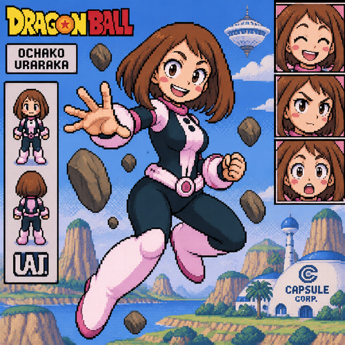Dragon Ball ochako uraraka  