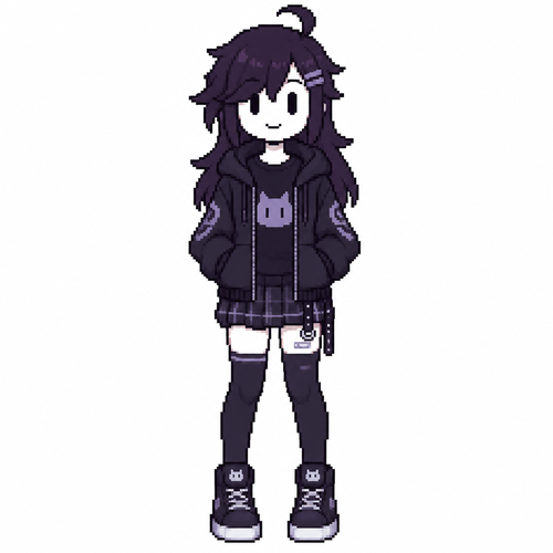 Jaiden animations but with the clothes and hair of the character shuuko , full body front perspective