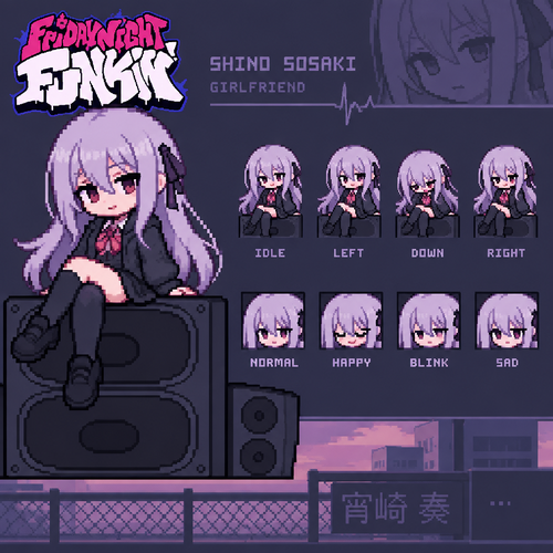 Friday night Funkin shino sosaki gf