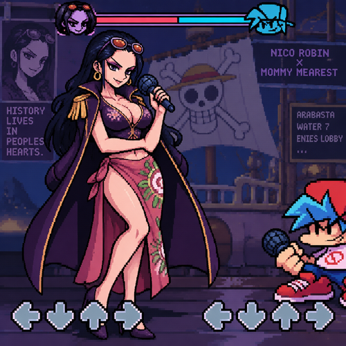 friday night funkin mommy mearest Nico robin one piece