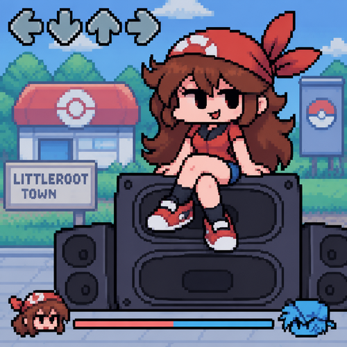 Friday night Funkin poke girl may gf  