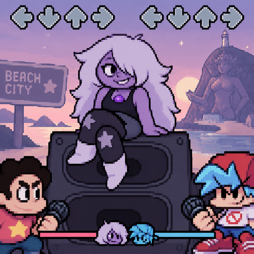Friday night Funkin steven universe amethyst gf