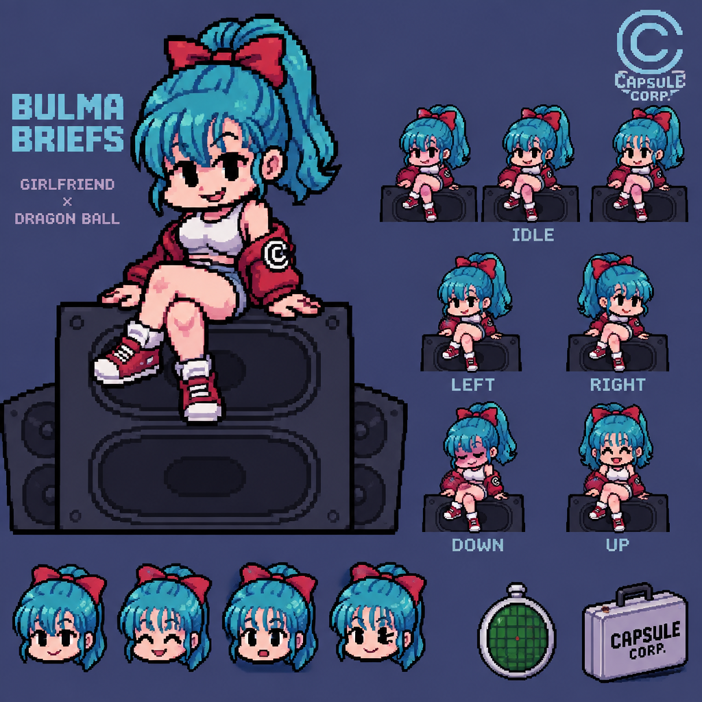 Friday night funkin gf bulma brif