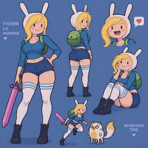 Fionna la humana adventure time ropa ajustada