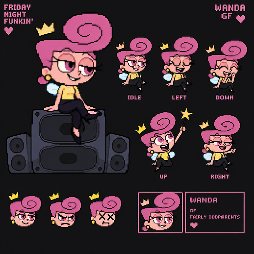 Friday night Funkin The Fairly OddParents Wanda gf incons