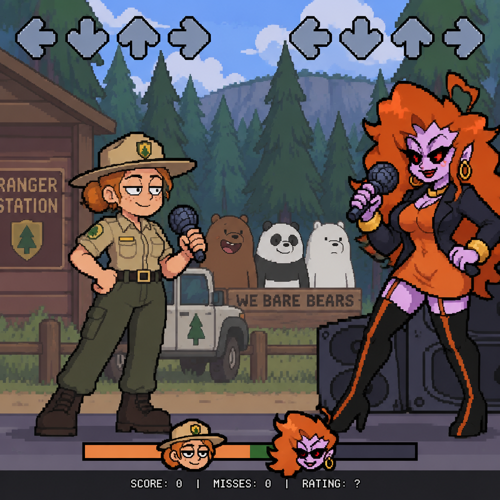 We Bare Bears guardabosques Dana Tabes orange Friday night Funkin mommy meares
