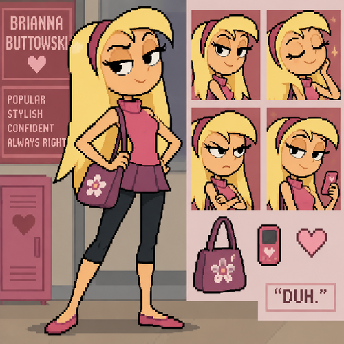 Kick buttowski sister Brianna buttowski 
