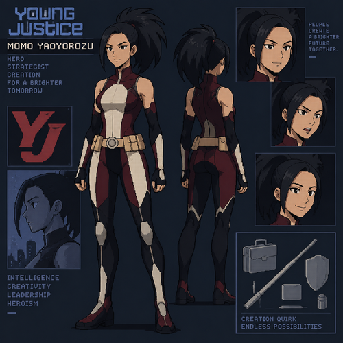 Young justice momo yaoyorozu
