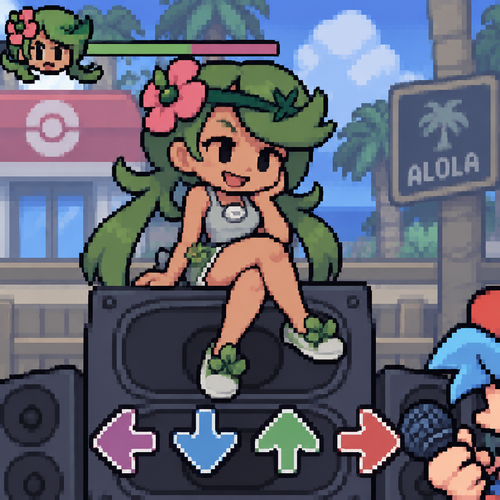 Friday night Funkin poke girl mallow gf  