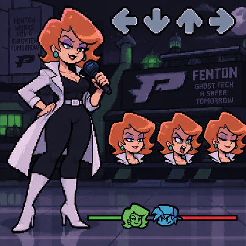 Friday night Funkin Danny Phantom Maddie Fenton mommy mearest

