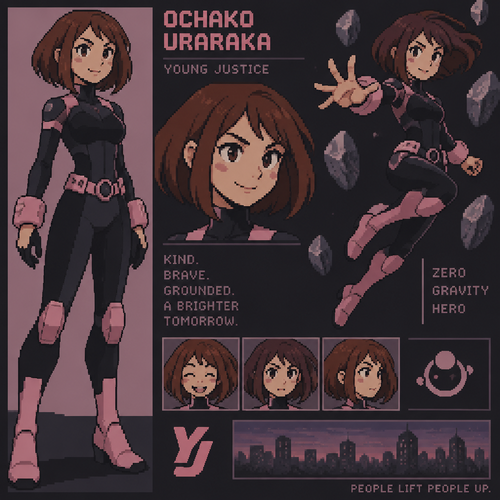 Young justice ochako uraraka 