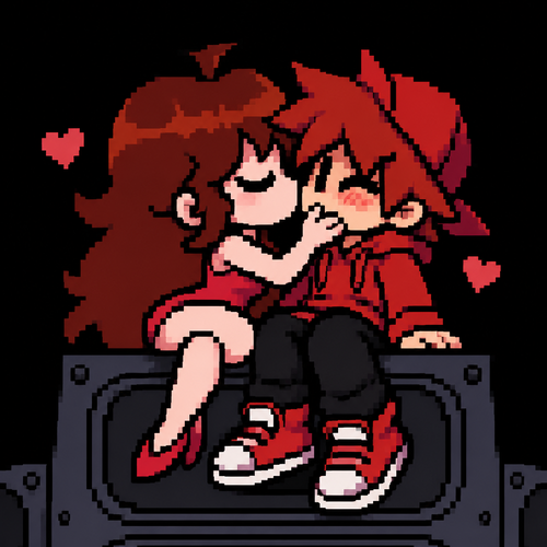 Friday night Funkin gf beso original character red boy