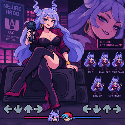 Friday night Funkin nejire hado mommy mearest art 