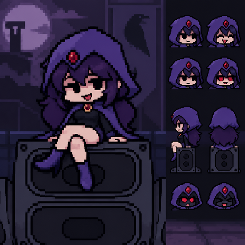 Friday night Funkin raven gf 