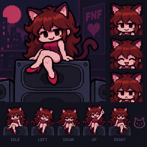 Friday night Funkin cat woman
gf
