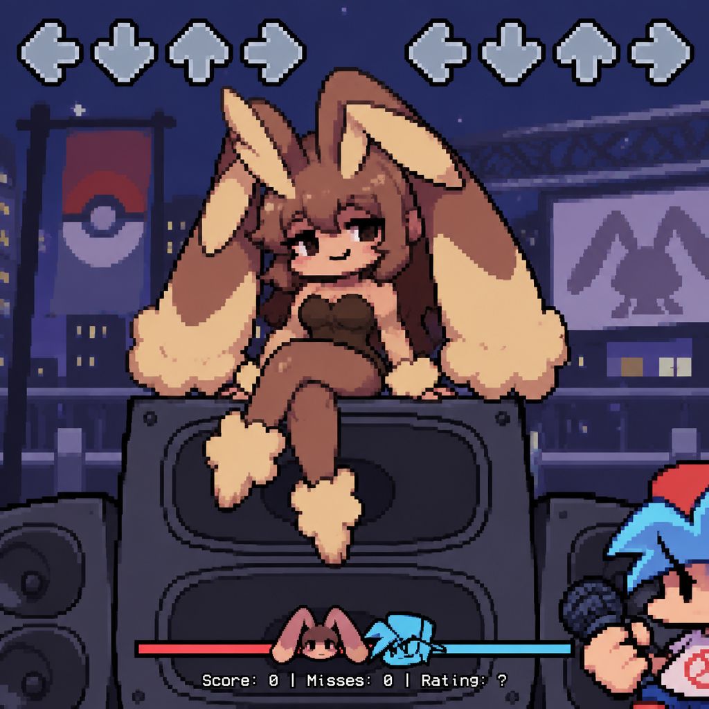 Friday night Funkin lopunny gf