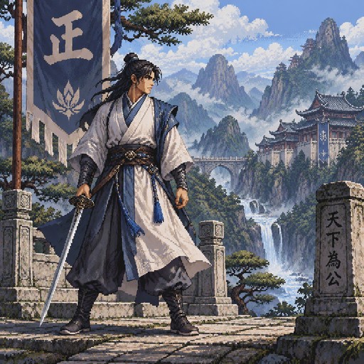 Murim swordsman, righteous faction