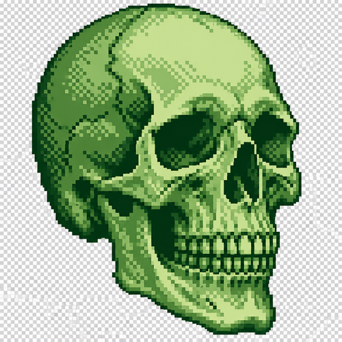Realistic skull. No back ground. 3:4 ratio