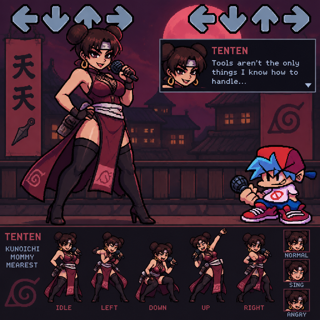 Friday night Funkin tenten kunoichi mommy mearest