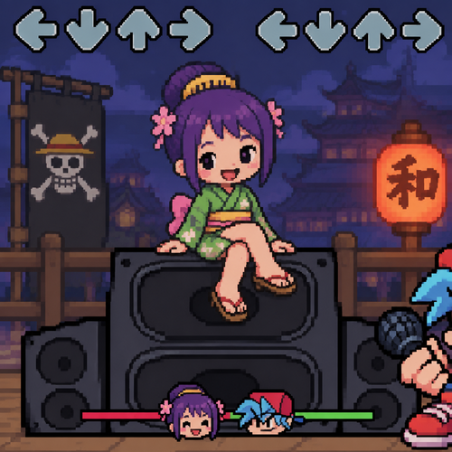 Friday night Funkin one piece otama gf girlfriend 