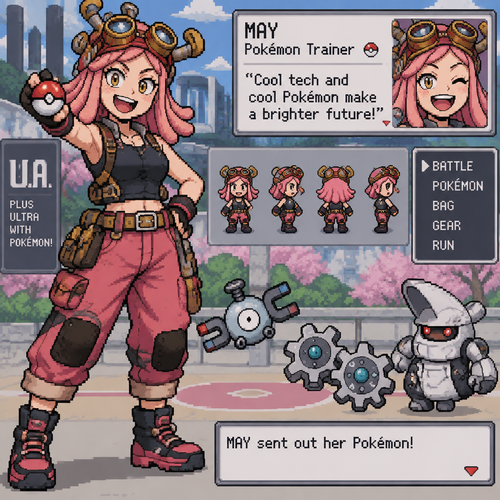 My hero academia may pokegirl  