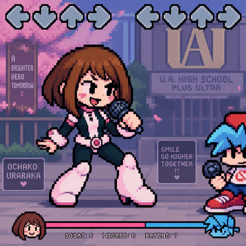 Friday night funkin ochako uraraka 