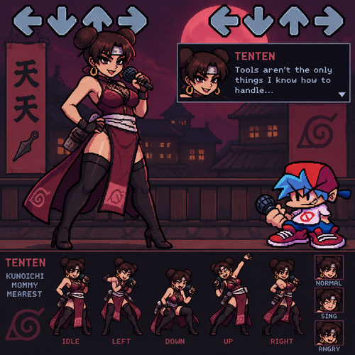 Friday night Funkin tenten kunoichi mommy mearest
