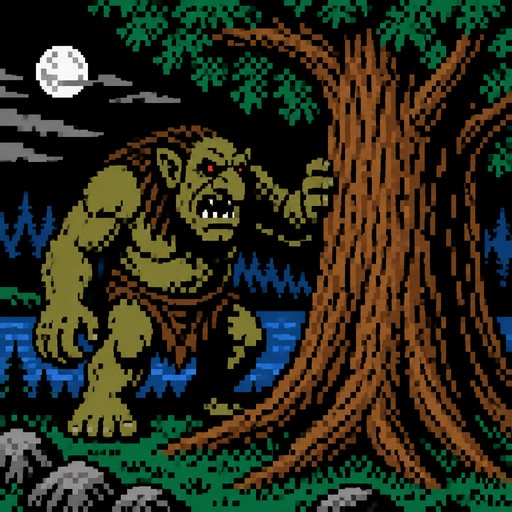 TROLL SCARY WITH BIG TREE