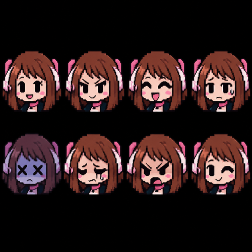 Friday night Funkin ochako uraraka gf icons