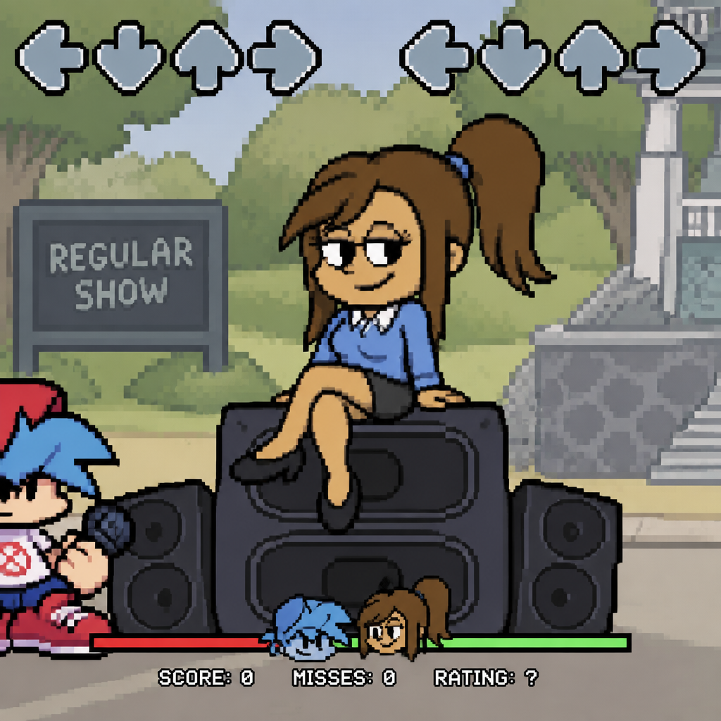 Friday night Funkin regular show hilary gf