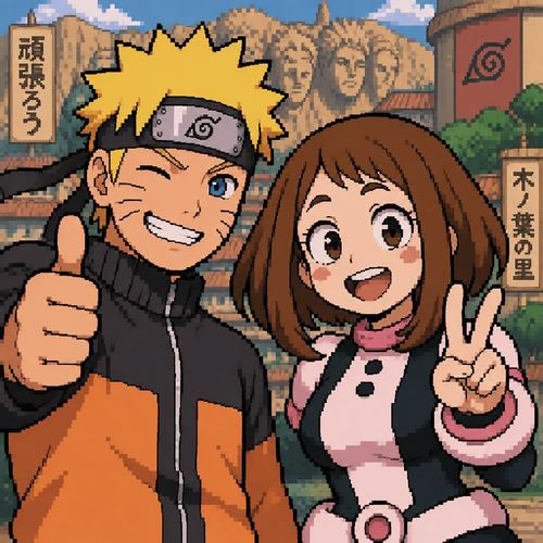 Naruto art ochako uraraka  