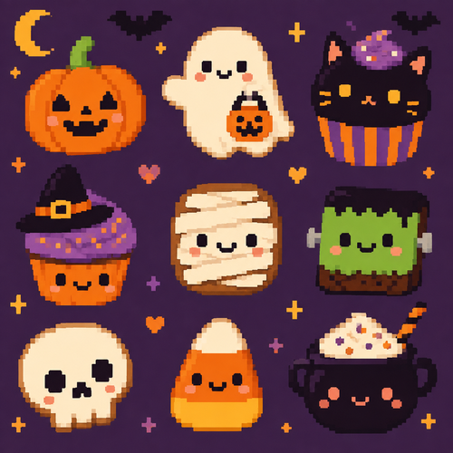 Cute kawaii Halloween treats 