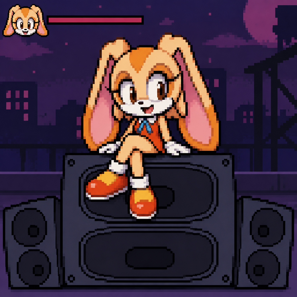 Friday night Funkin vanilla the rabbit gf