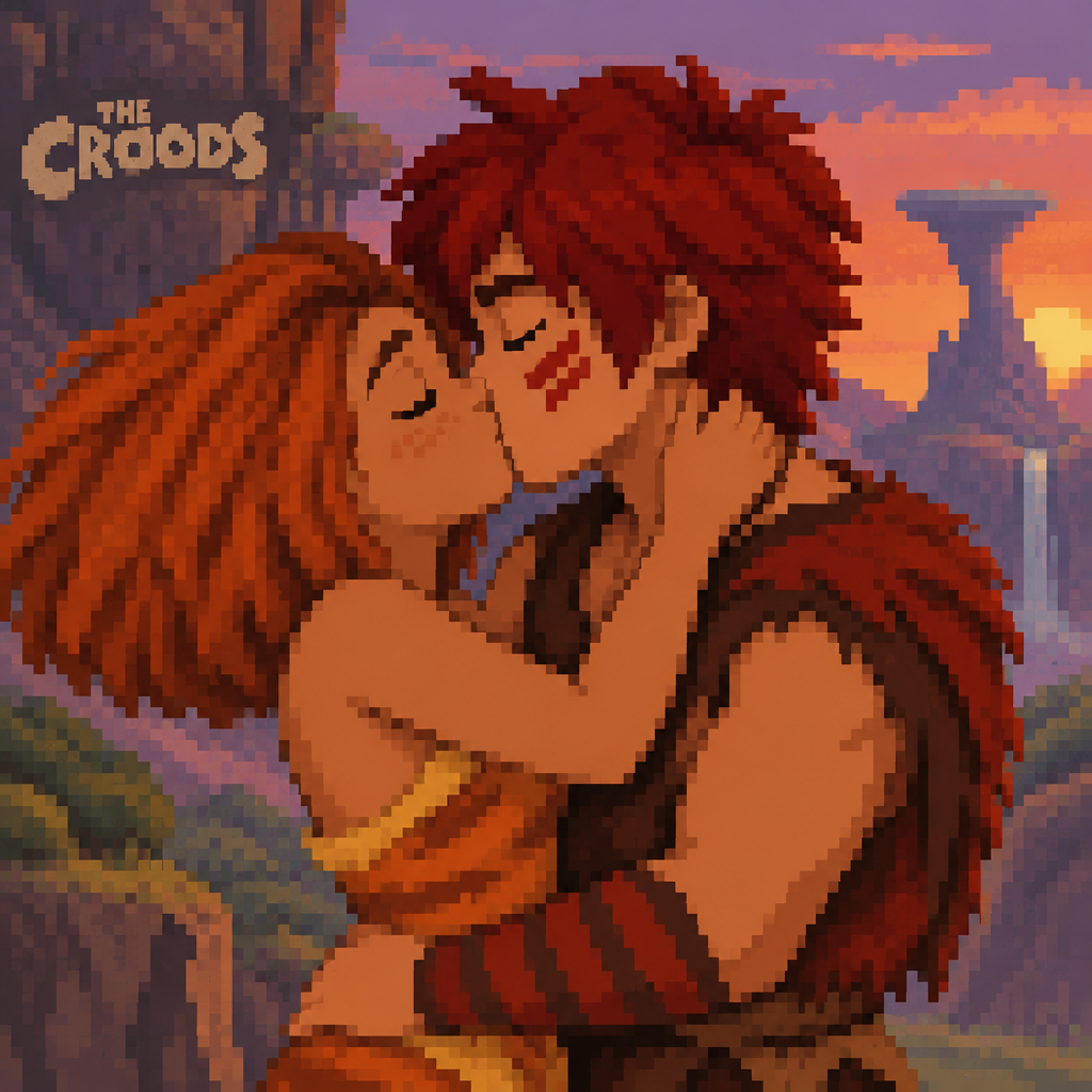 Los croods eep beso kiss original character red