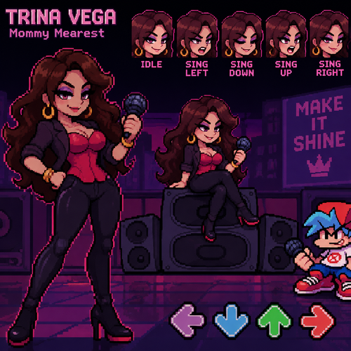 Friday night Funkin Trina Vega mommy mearest