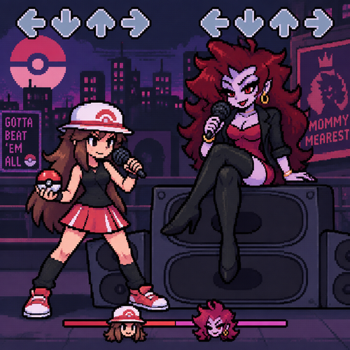 Friday night Funkin poke girl may mommy mearest