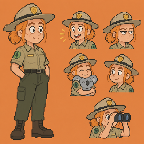 We Bare Bears guardabosques  Dana Tabes orange